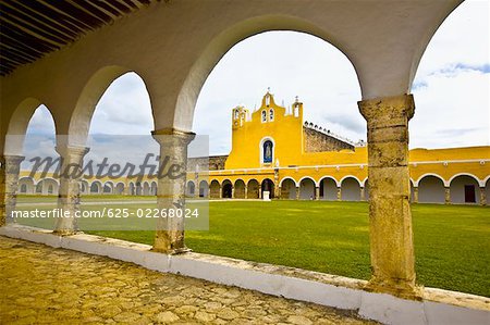 Courtyard of a church, Convento De San Antonio De Padua, Izamal, Yucatan, Mexico