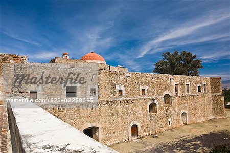 High angle view of a church, Cuilapan Monastery, Oaxaca, Oxaca State, Mexico