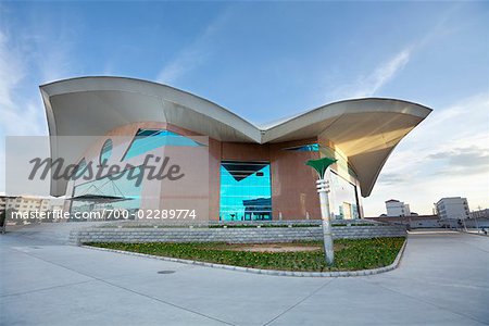 Exterior of Sports Center, Xilinhot, Inner Mongolia, China