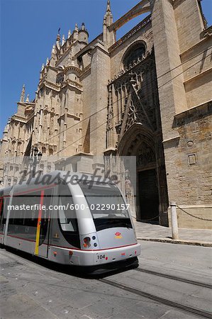 Tramway de la cathédrale, Séville, Espagne