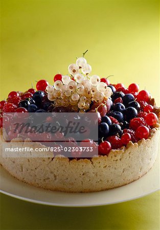 spicy tart with seasonal fruit