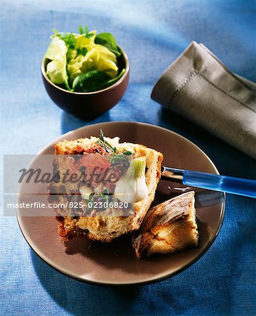 lamb with bread crust