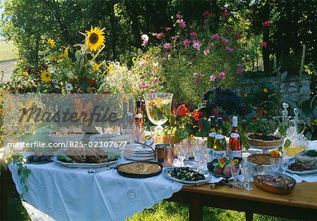 Set de table en plein air