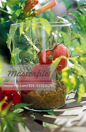 Verrine Tomaten und Auberginen Kaviar