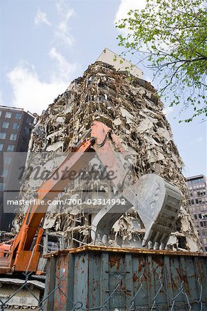 Demolished Building on K Street, Washington, DC, USA