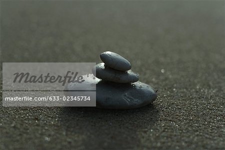 Stones stacked on top of each other, close-up