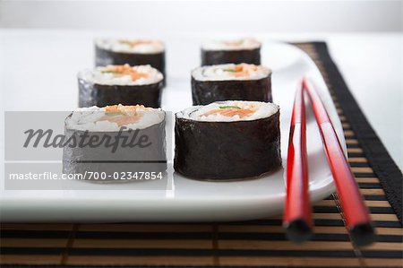Nahaufnahme von Sushi