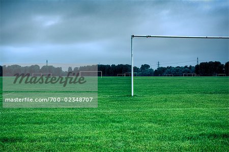 Fußballplätze in Sümpfen in Hackney, London, England