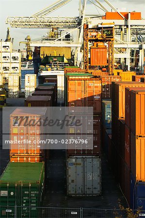 Container im Hafen, Europort, Rotterdam, Zuid-Holland, Niederlande