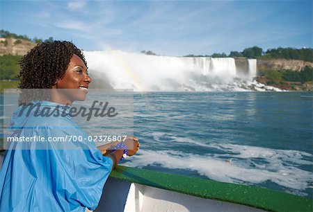 Woman on Boat, Niagara Falls, Ontario, Canada