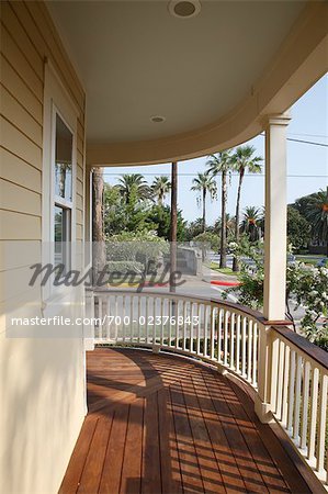 Porch of Home, Galveston, Texas, USA