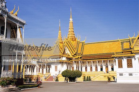 Salle du trône, Palais de Royal Phnom Penh, Phnom Penh, Cambodge