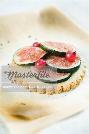 Fig and currant tart