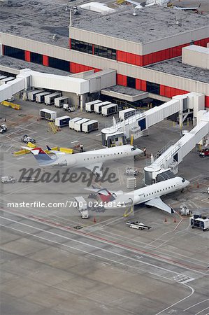 Loading Airplanes at Hartsfield- Jackson International Airport, Atlanta, Georgia, USA