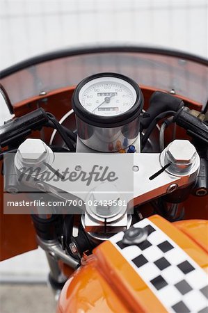 Tachometer on Motorcycle