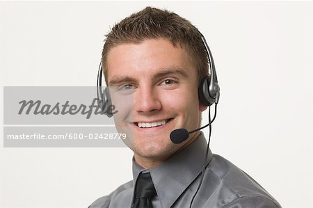 Portrait of Man wearing Headset