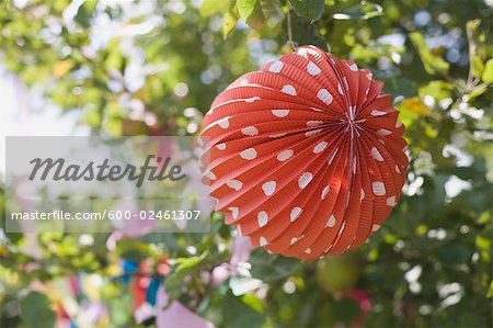 Paper Lantern Decorations at Birthday Party