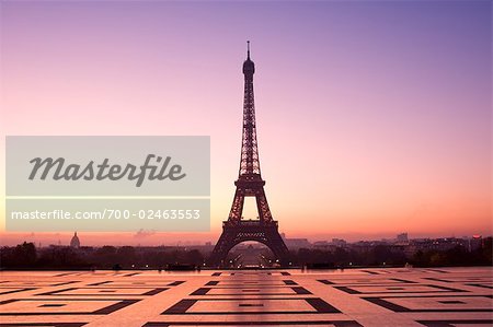 Eiffel Tower at Dawn, Paris, France