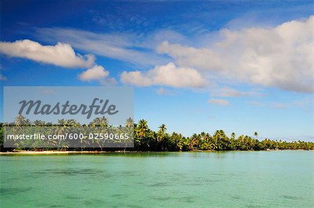 Overview of Lagoon, Maupiti, French Polynesia