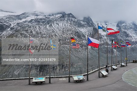 Mont Lookout, Grossglockner Hochalpenstrasse, Land de Salzbourg, Autriche