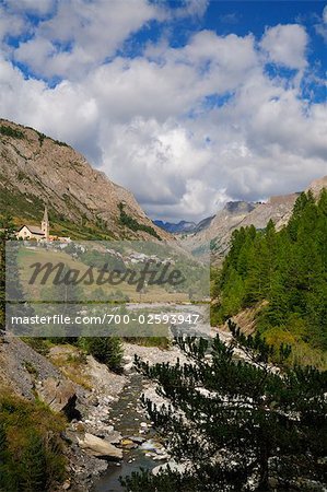 St Paul Sur Ubaye, Vallee de l'Ubaye, Alpes-de-Haute-Provence, Frankreich