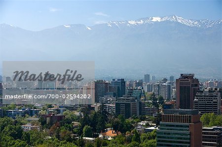 Overview of City, Santiago, Chile