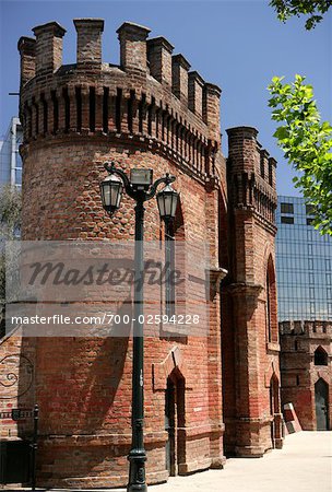 Castillo Hidalgo, Cerro Santa Lucia, Santiago, Chili Castillo Hidalgo, Cerro Santa Lucia, Santiago, Chili