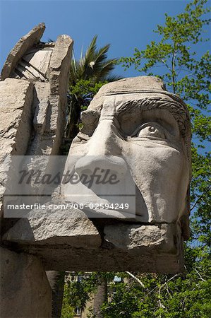 Sculpture in Plaza de Armas, Santiago, Chile