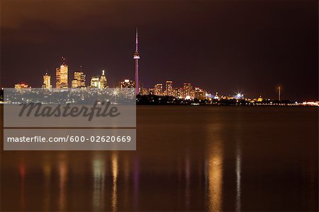 Toronto Skyline at Night, Ontario, Canada