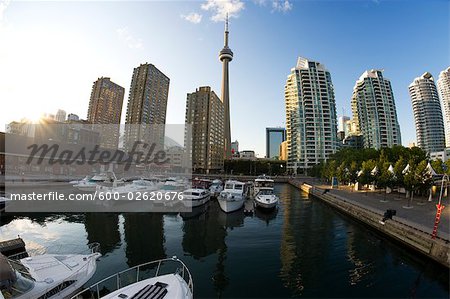 Toronto Harbourfront at Dusk, Ontario, Canada