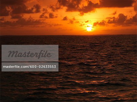 Coucher du soleil, Belize