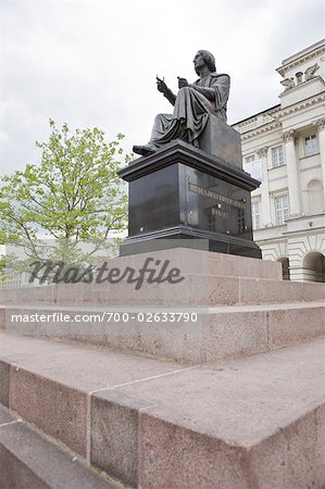 Copernicus-Statue, Aleje Jerozolimskie, Warschau, Polen