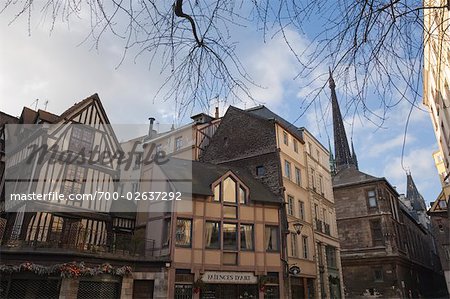 Half-Timber Houses in Rouen, Normandy, France