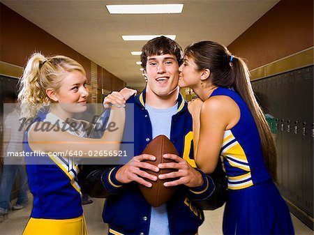 Two female and one male High School Students.