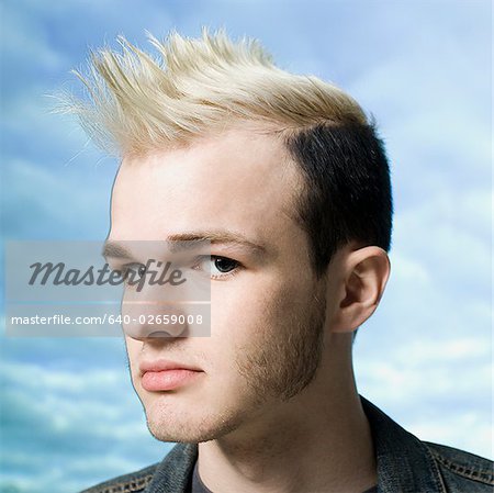 man with a mohawk