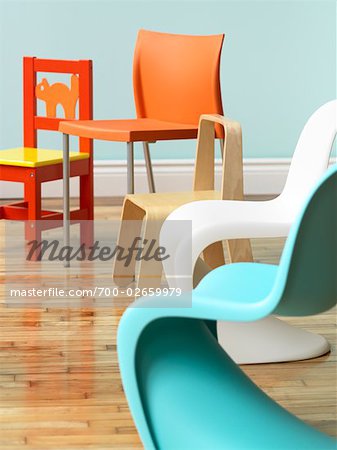 Children's Chairs in a Row