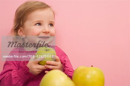 Girl Eating Apple