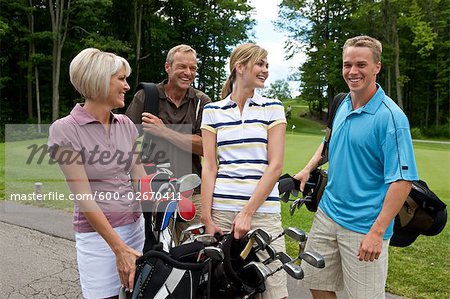 Couples at Golf Course, Burlington, Ontario, Canada