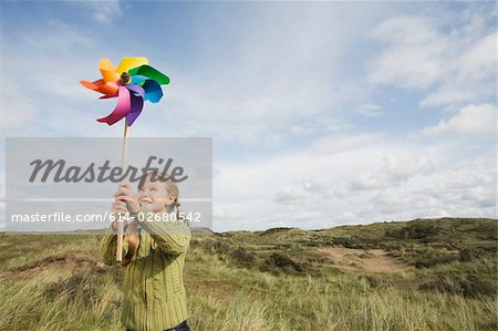 Girl with a pinwheel