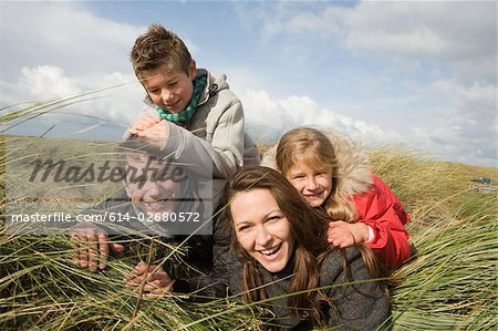 Family at the coast