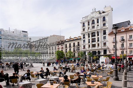 Plaza de Santa Ana, Madrid, Spanien