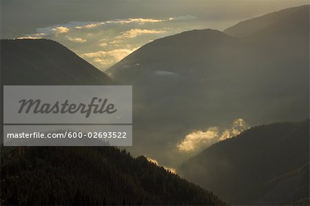 Blick vom Hurrican Ridge, Olympic Nationalpark, Washington, USA