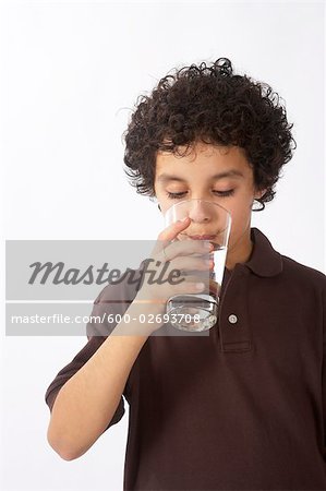 Boy Drinking Water