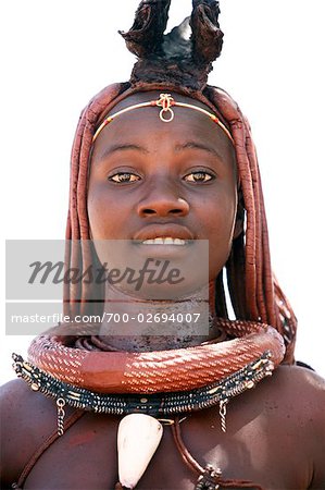 Porträt der Himba Frau, Opuwo, Namibia