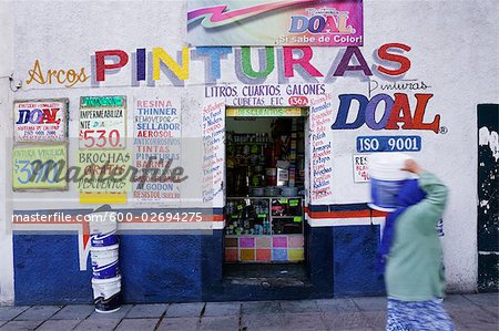 Magasin de peinture, Queretaro, Mexique