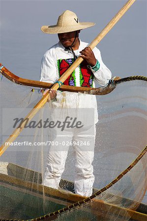 Butterfly Fisherman, Patzcuaro, Lake Patzcuaro, Michoacan, Mexico