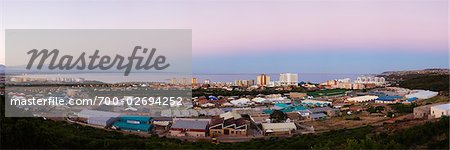 Skyline von Mossel Bay, Western Cape, Kapprovinz, Südafrika