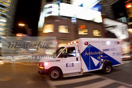 Ambulance, Yonge Street, Toronto, Ontario, Canada