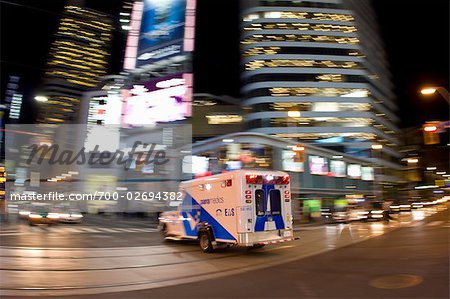 Ambulance, Yonge Street, Toronto, Ontario, Canada