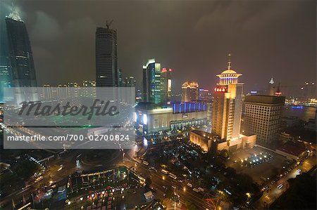 Shanghai la nuit, Chine